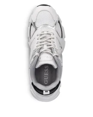 GUESS USA メタリックパネル入りメッシュスニーカー - ホワイト - サムネイル3