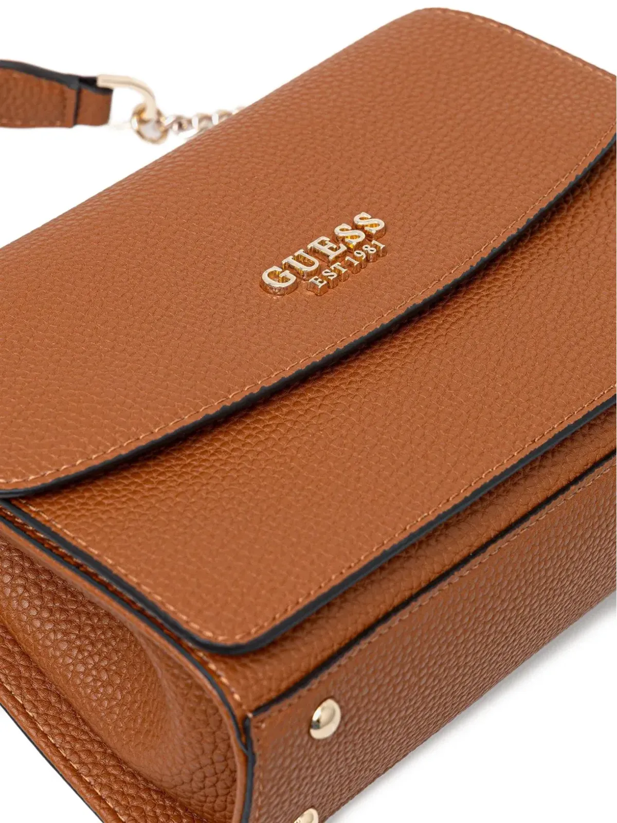 GUESS USA Calista chain-strap crossbody bag - Brown - 画像4