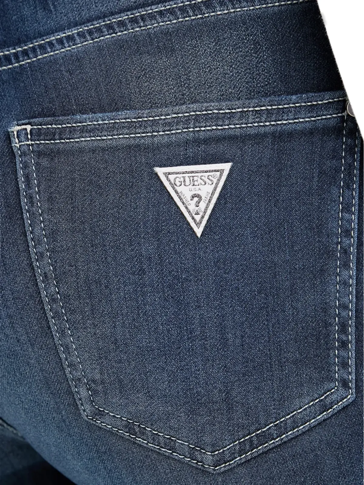 GUESS USA ロゴプレートジーンズ - 画像4