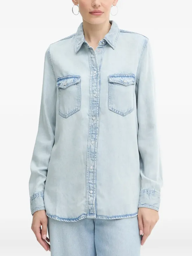 GUESS USA GUESS USA ポケットボタン付きトップス - Blueの商品画像