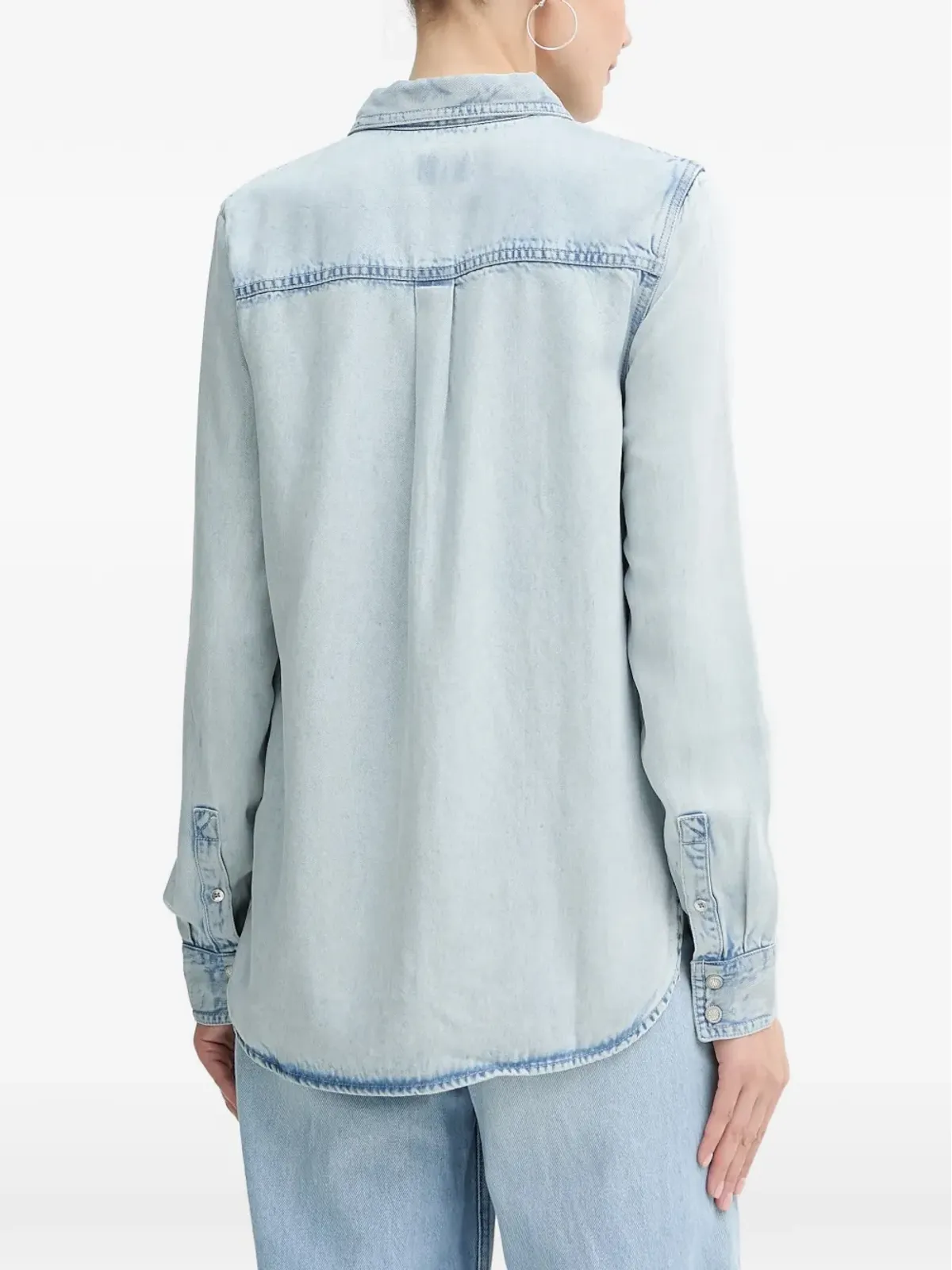 GUESS USA ポケットボタン付きトップス - Blue - 画像3