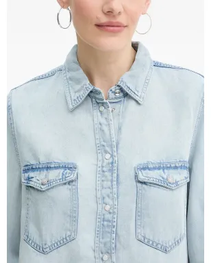 GUESS USA ポケットボタン付きトップス - Blue - サムネイル4