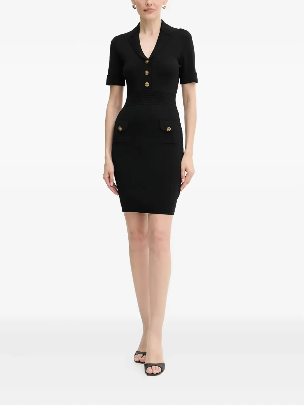 GUESS USA ニットベルト付きミニドレス - 画像2