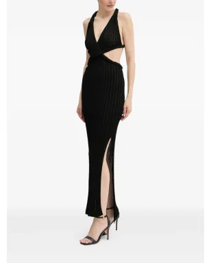 GUESS USA braided-detail cut-out maxi dress - Black - サムネイル2