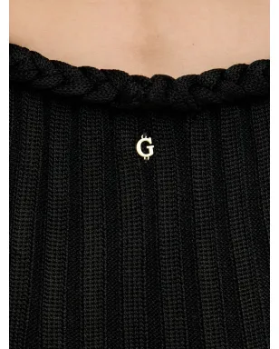 GUESS USA braided-detail cut-out maxi dress - Black - サムネイル4