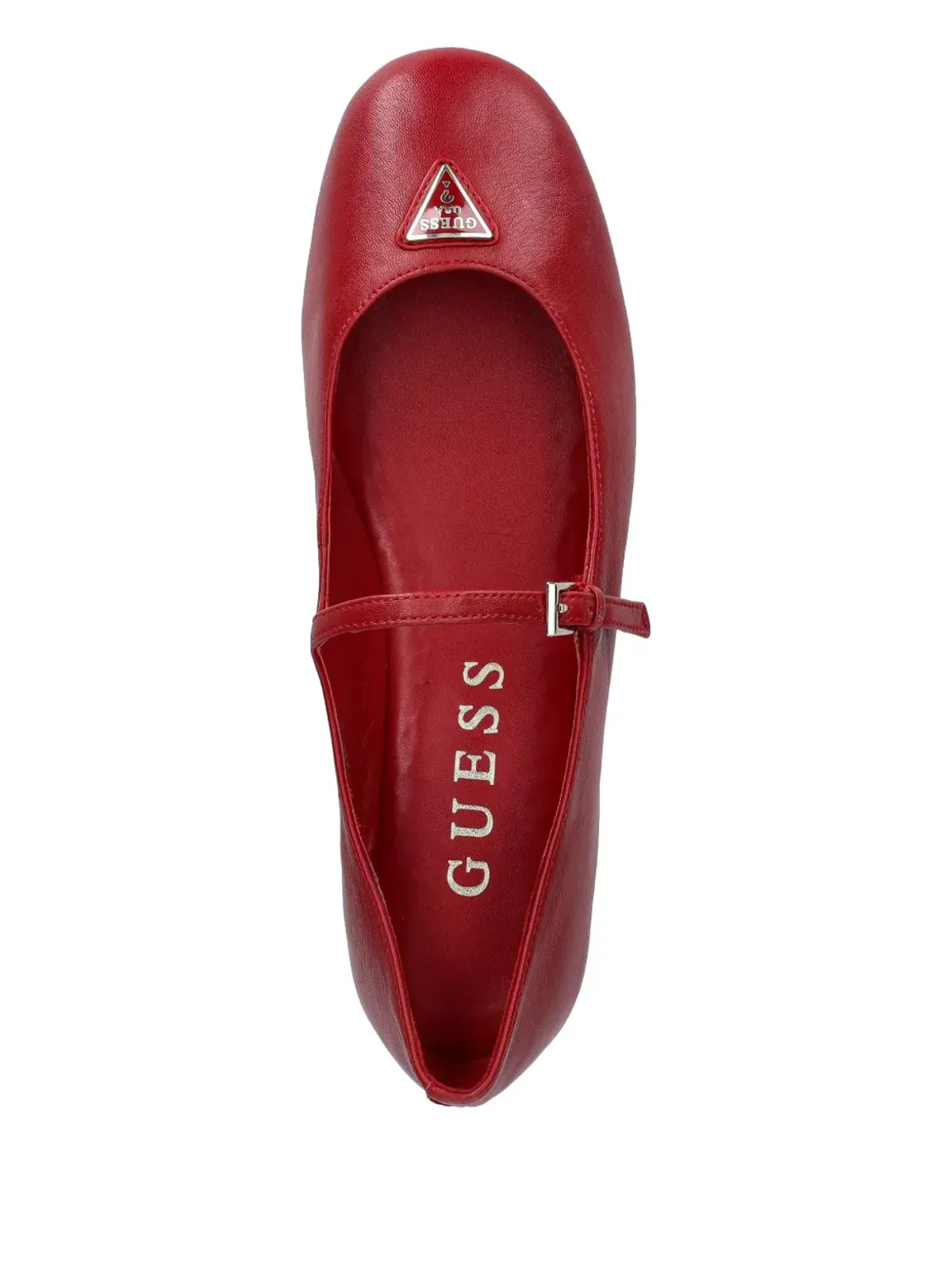 GUESS USA Kalida バックルストラップ バレエフラット - Red - 画像4