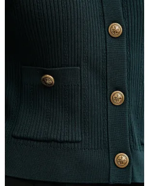 GUESS USA ボタンポケット付きニットカーディガン - サムネイル5