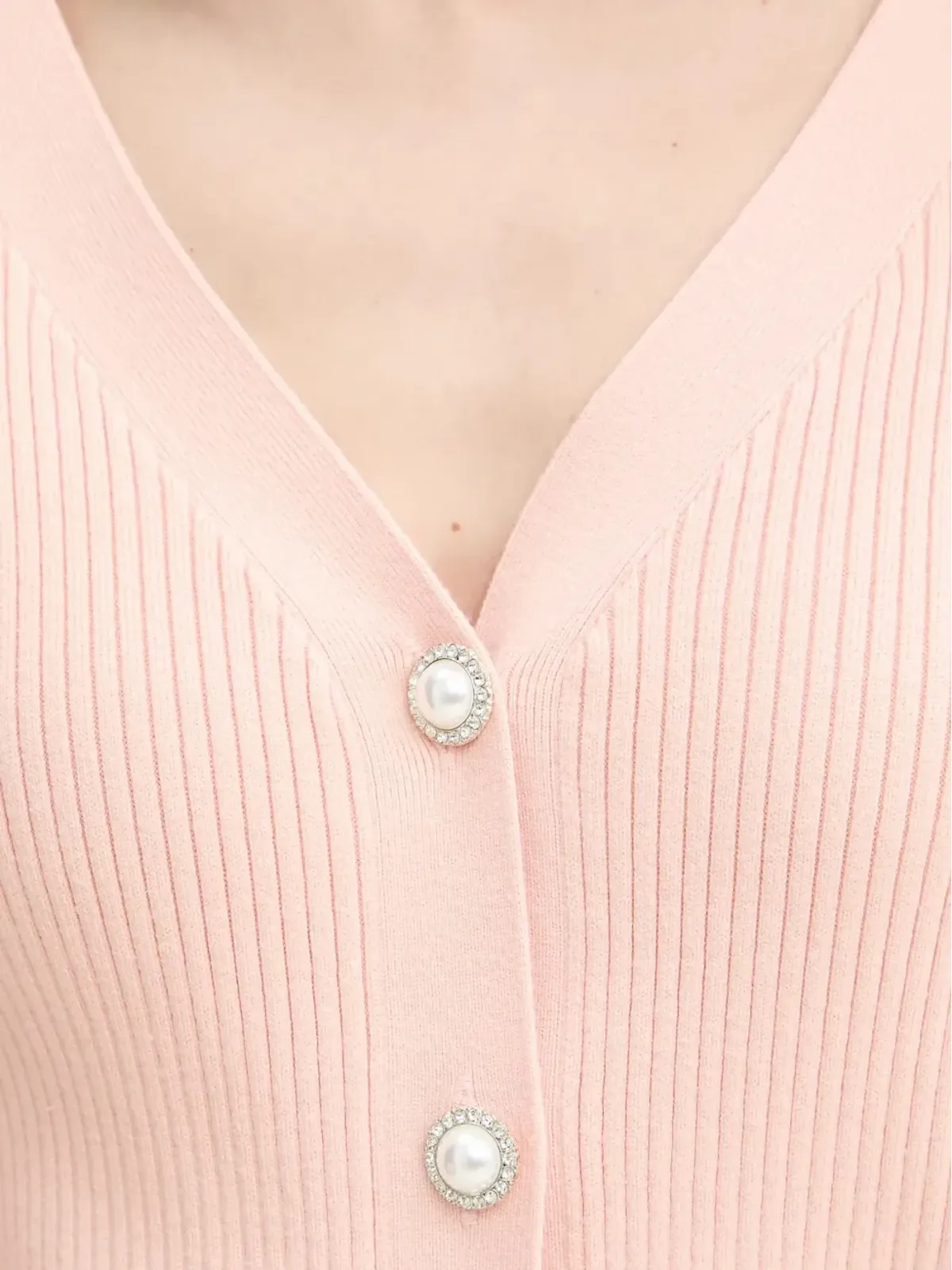 GUESS USA パールボタン長袖カーディガン - 画像5