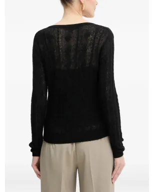 GUESS USA Vネックセーター ブラック - サムネイル3