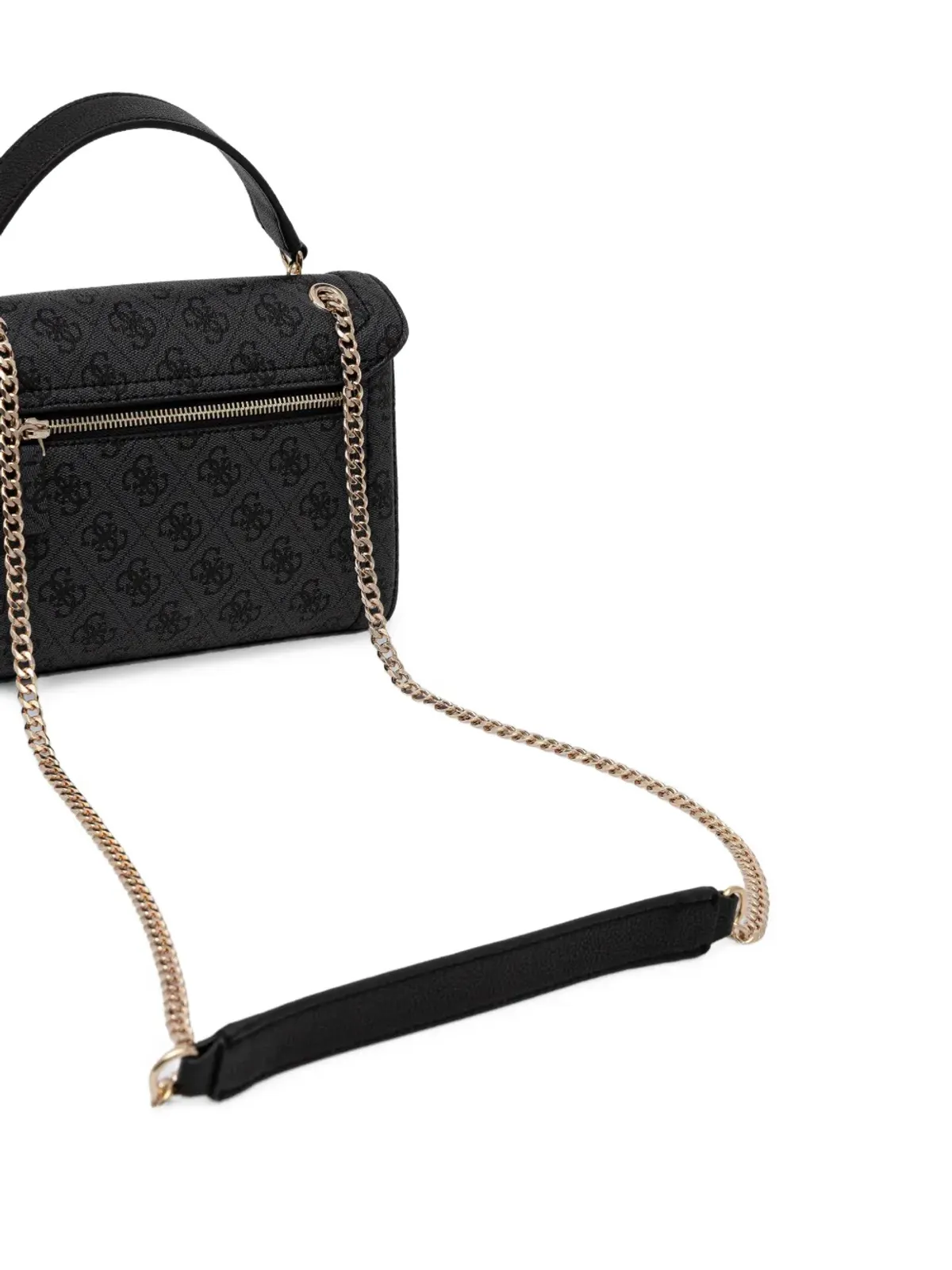 GUESS USA モノグラムパターンのサッチェルバッグ - 画像3
