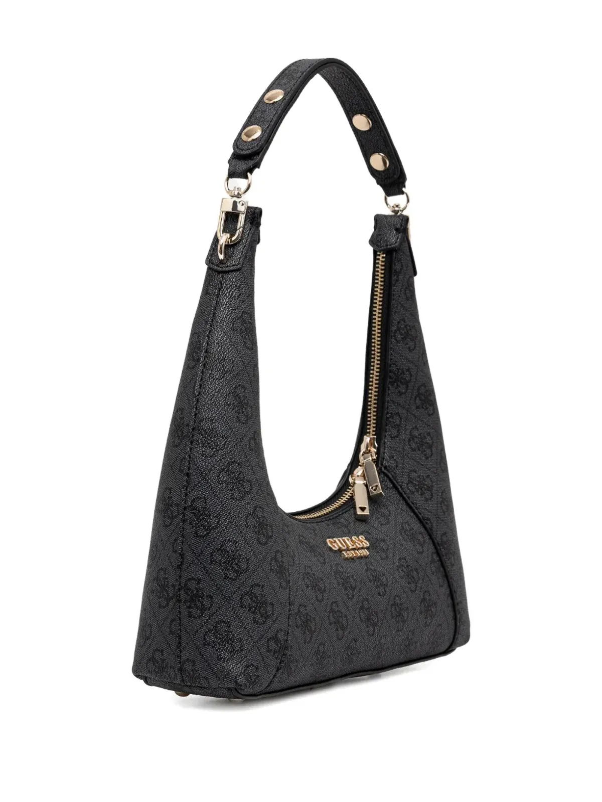GUESS USA モノグラム ZIP トートバッグ - ブラック - 画像2