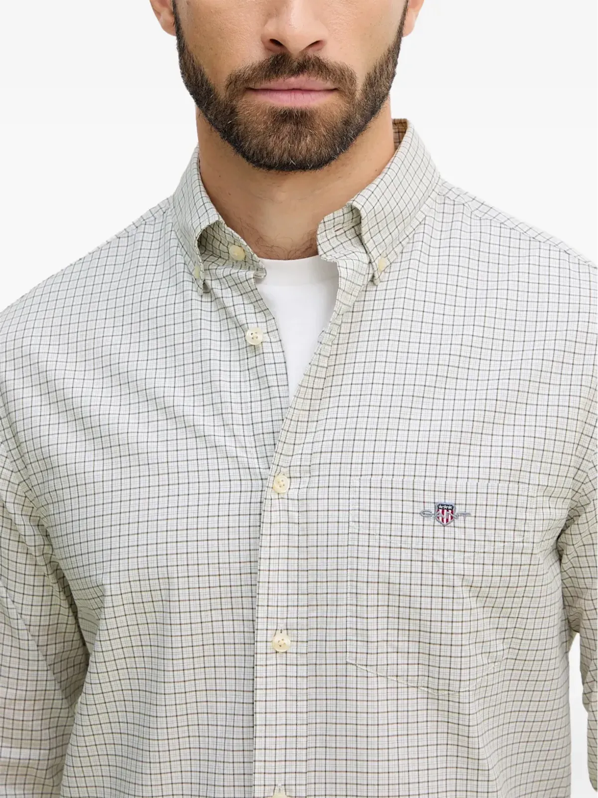 Gant チェック柄オックスフォードシャツ - 画像4