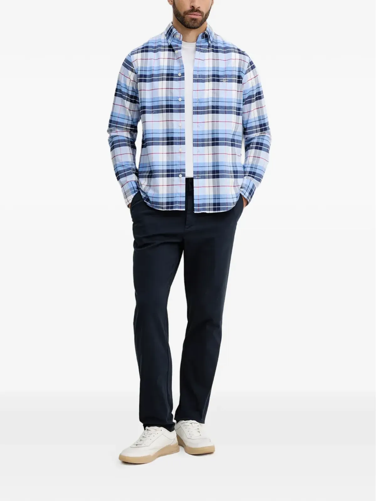 Gant チェック柄オックスフォードシャツ - 画像2
