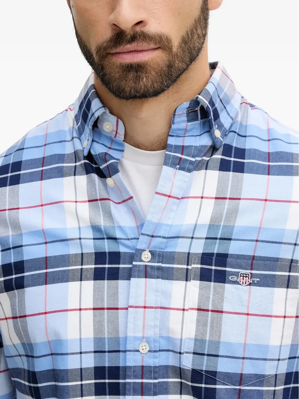 Gant チェック柄オックスフォードシャツ - 画像4