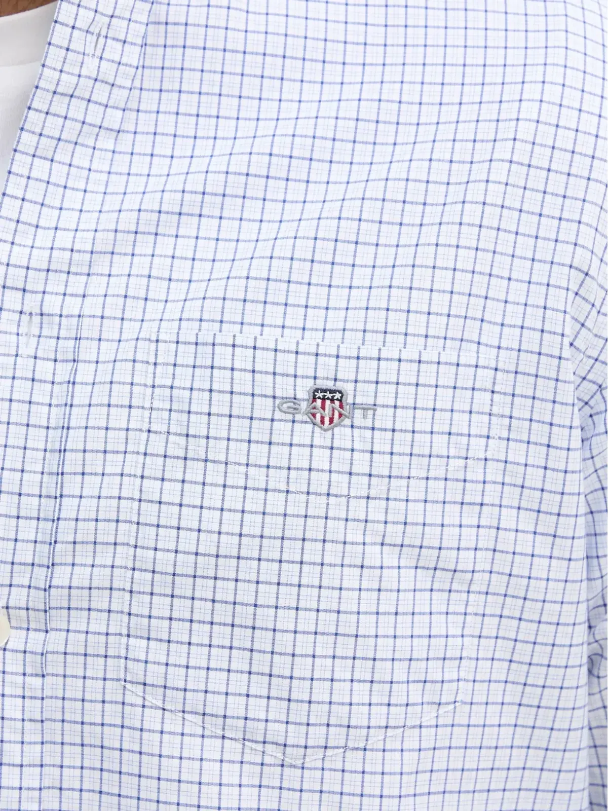 Gant checked patch-pocket shirt - White - 画像5