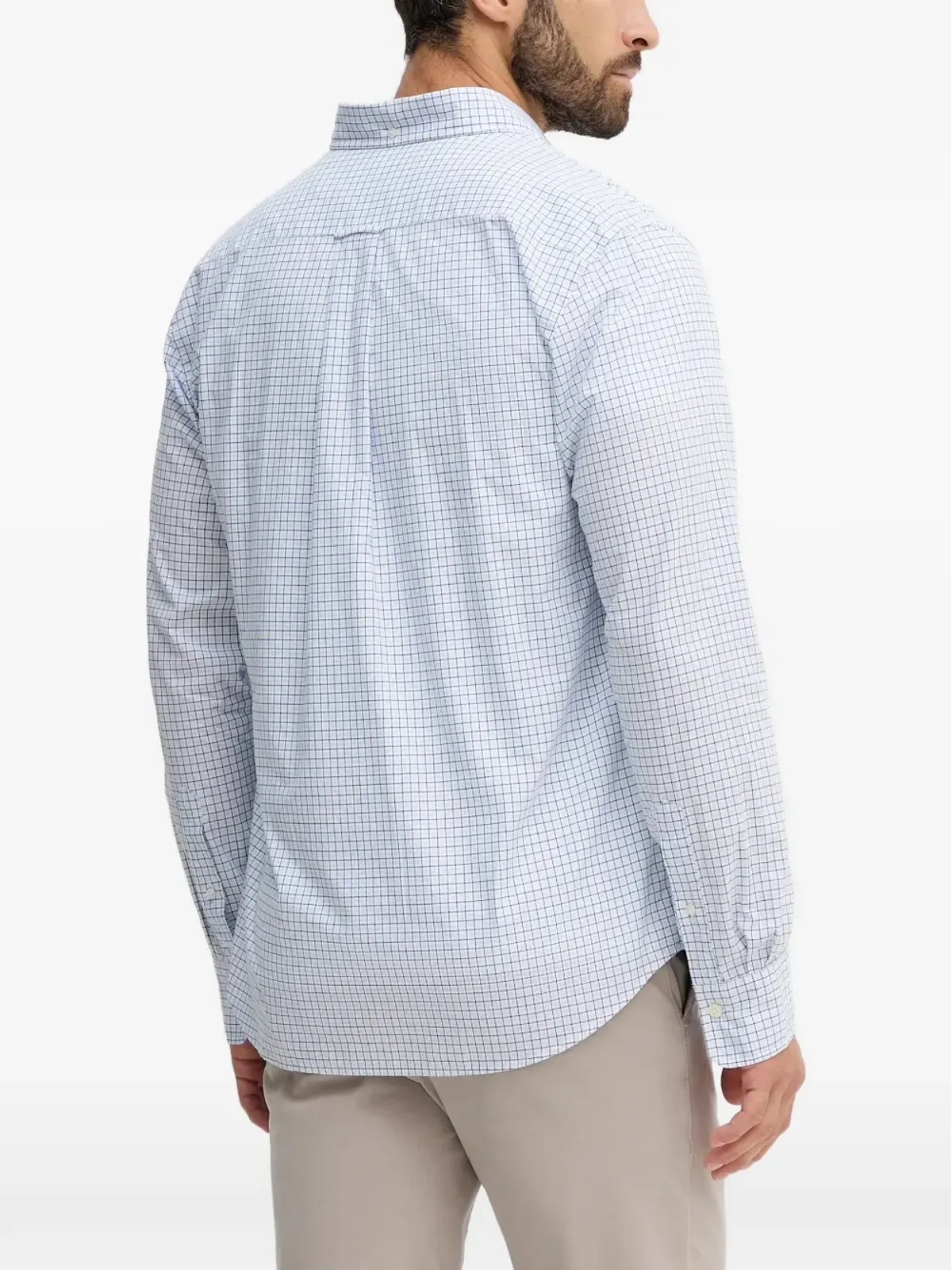 Gant checked patch-pocket shirt - White - 画像3