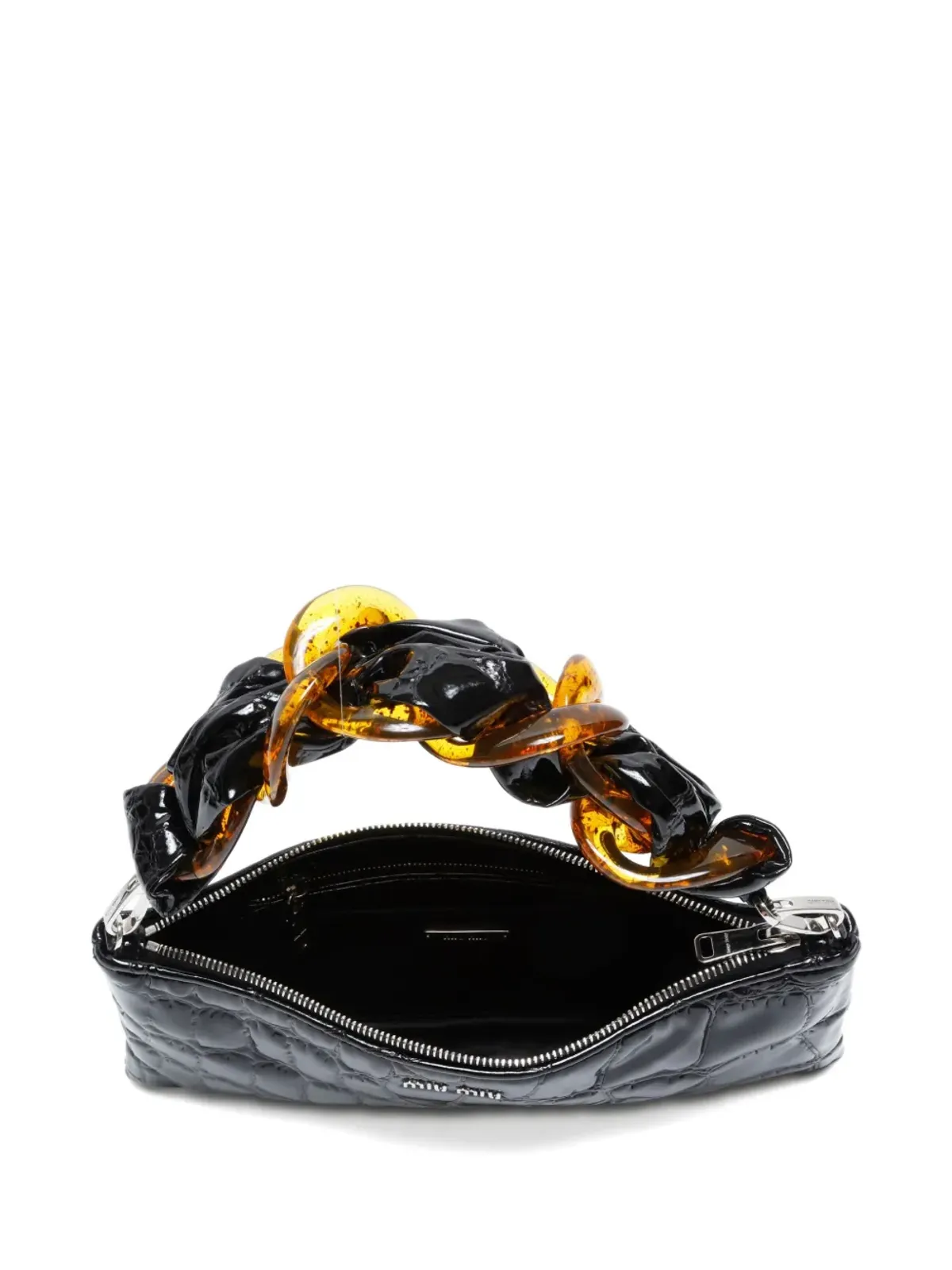 Miu Miu Pre-Owned クロコダイルエンボスショルダーバッグ - 画像5