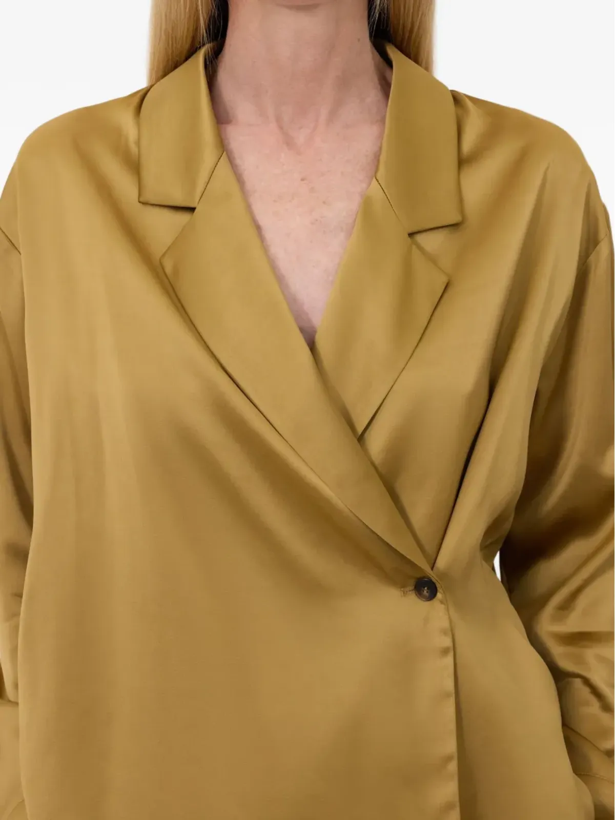 LouLou de Saison Persia satin blouse - Yellow - 画像5