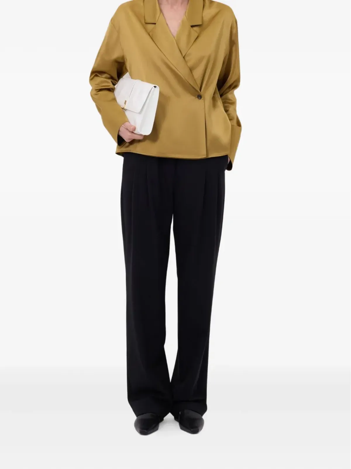 LouLou de Saison Persia satin blouse - Yellow - 画像2