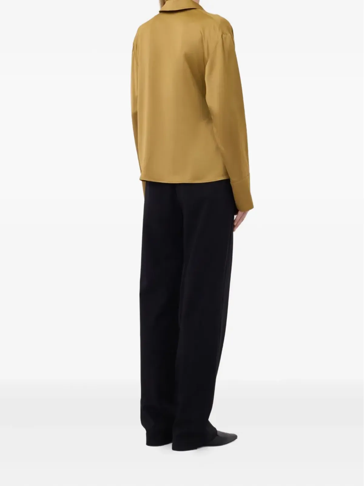 LouLou de Saison Persia satin blouse - Yellow - 画像4