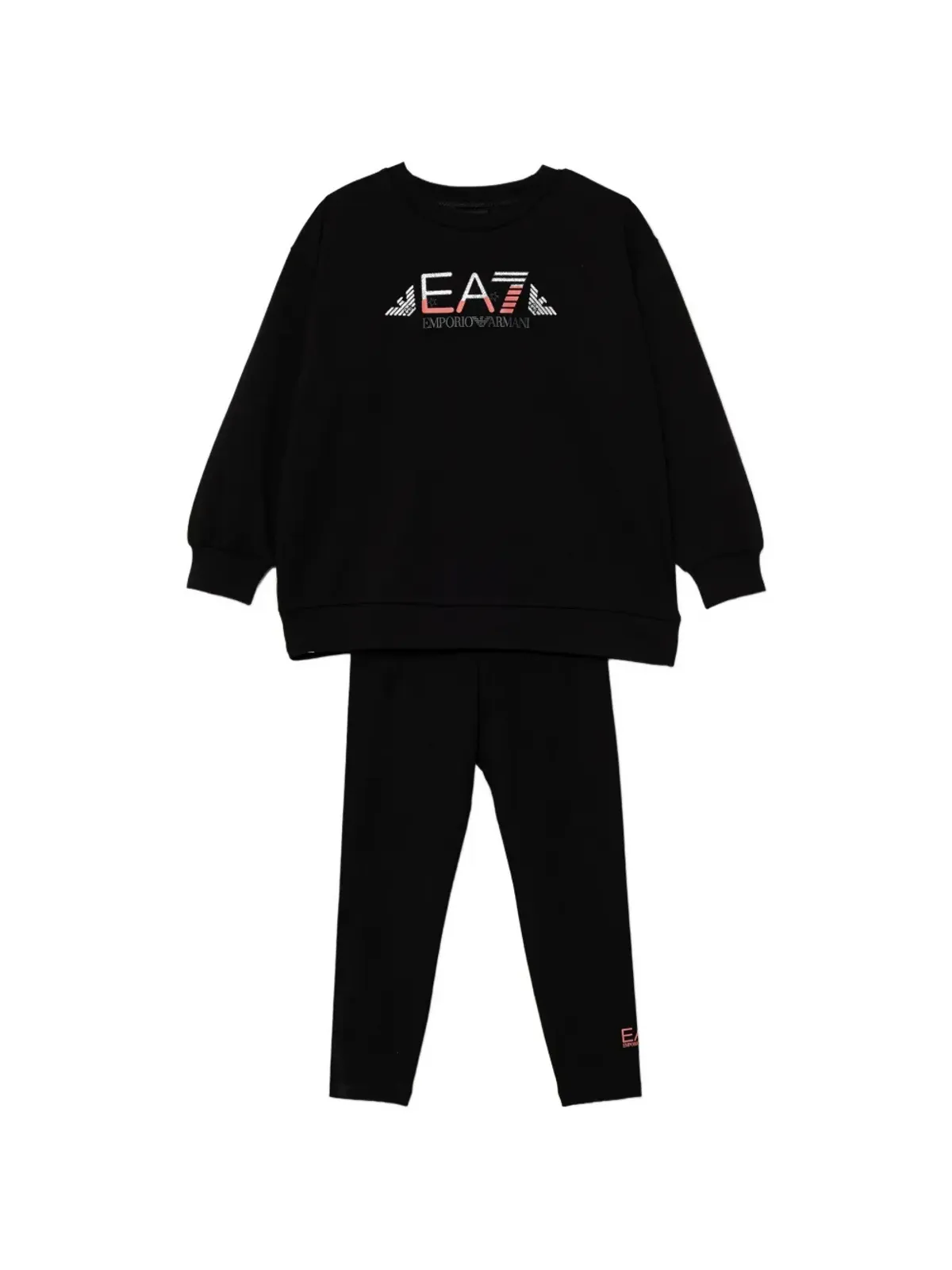Emporio Armani Kids プリントレギンスセット ブラック - 画像1