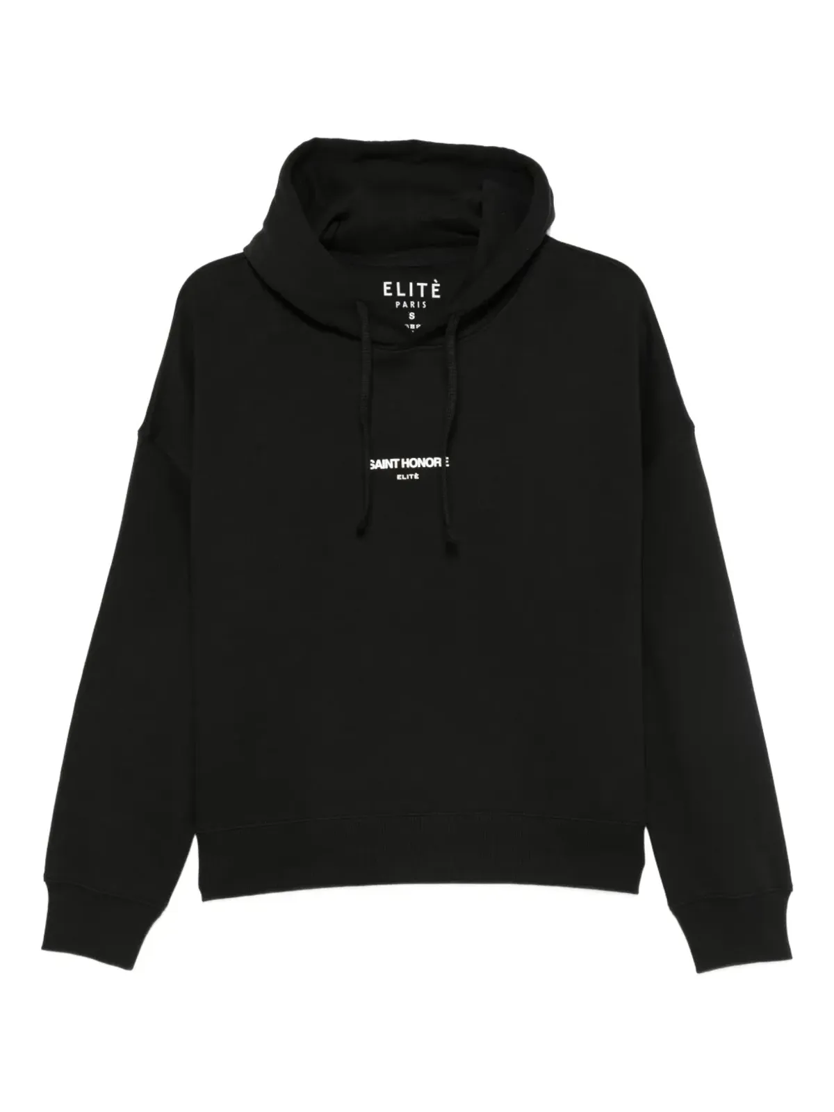 Elite ドローストリングフード コットン フーディ - 画像1