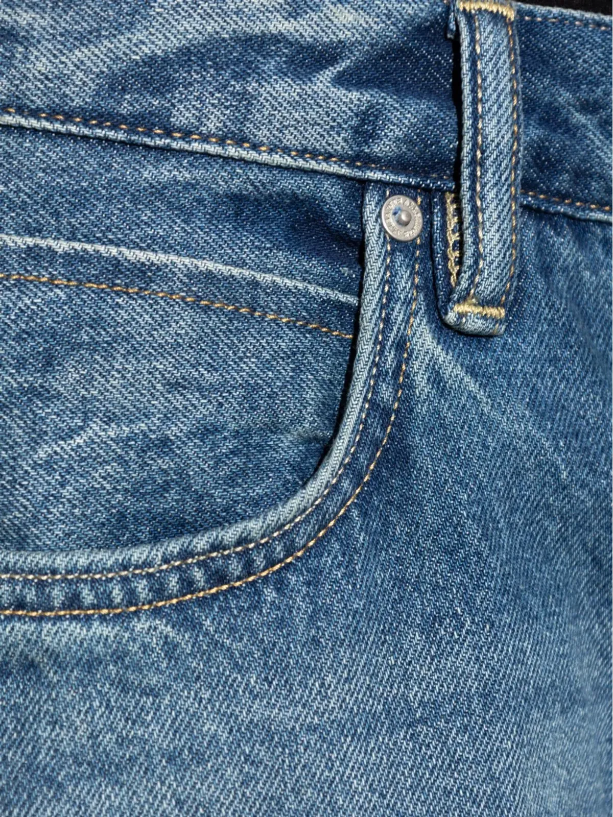 AllSaints ファイブポケットスタイリングジーンズ ブルー - 画像5