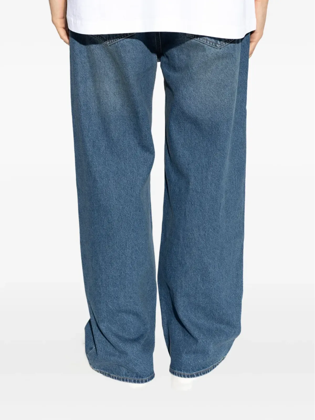 AllSaints ファイブポケットスタイリングジーンズ ブルー - 画像4