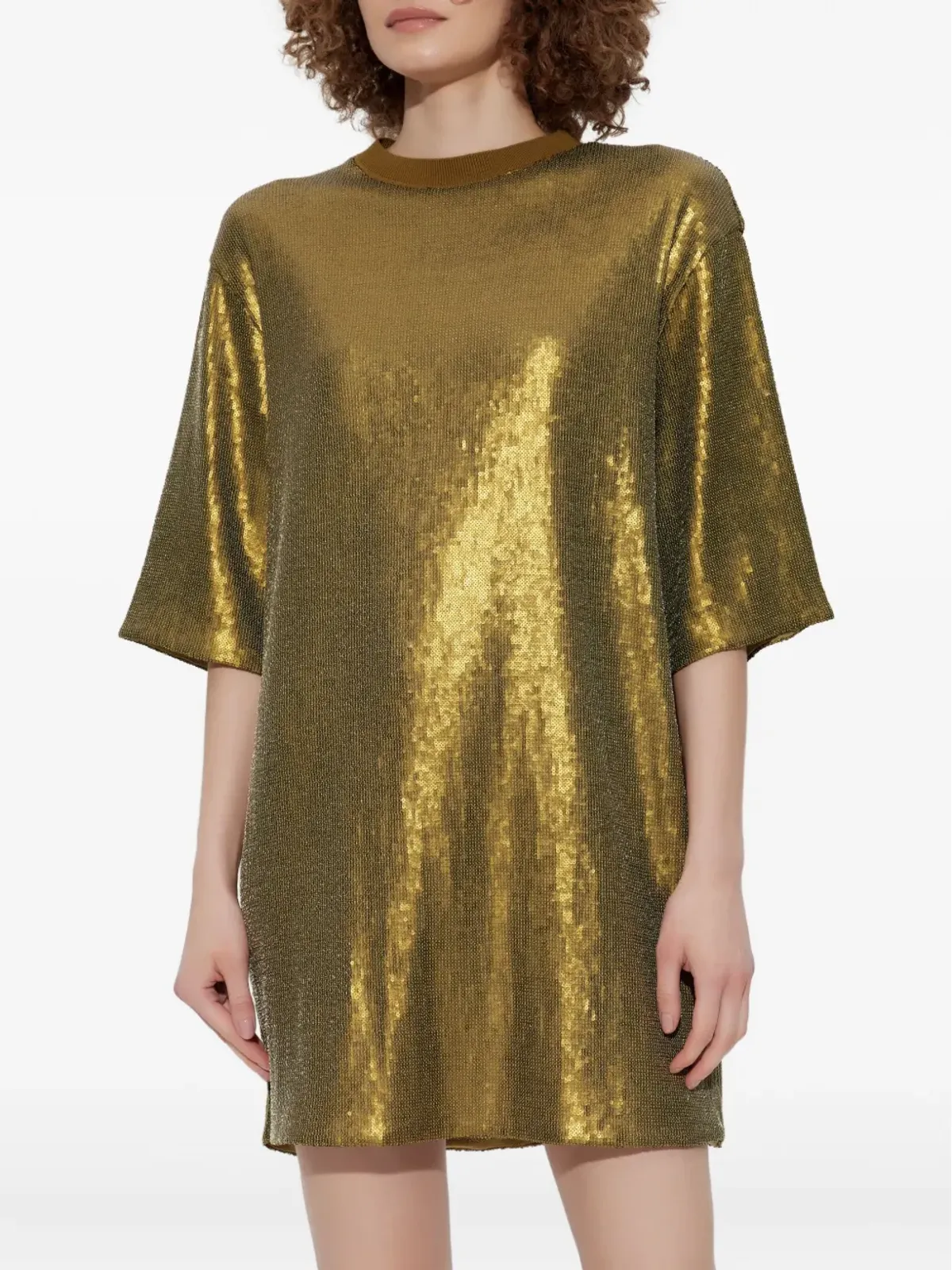 AllSaints スパンコール装飾ミニドレス - 画像3