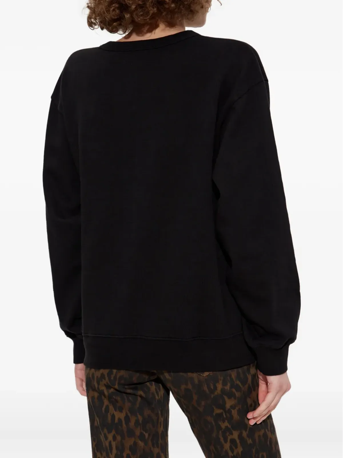AllSaints ハートモチーフ刺繍入りスウェットシャツ ブラック - 画像4