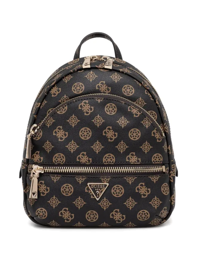 GUESS USA GUESS USA モノグラム柄ジップアラウンドバックパック - ブラックの商品画像