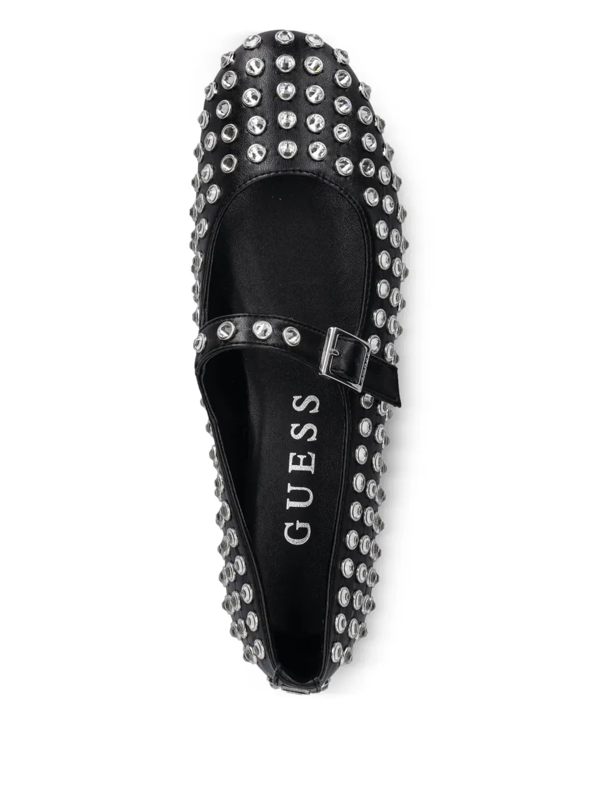 GUESS USA スタッズ付きバックル バレエフラット - 画像3