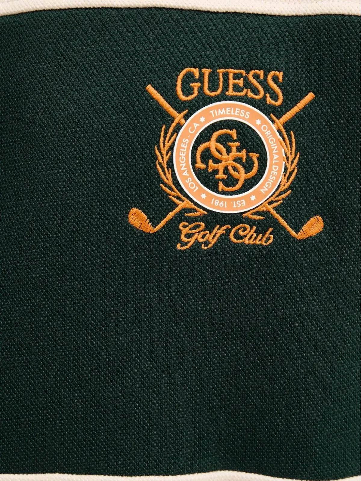GUESS USA 刺繍ロゴ Vネック スウェットシャツ - 画像5