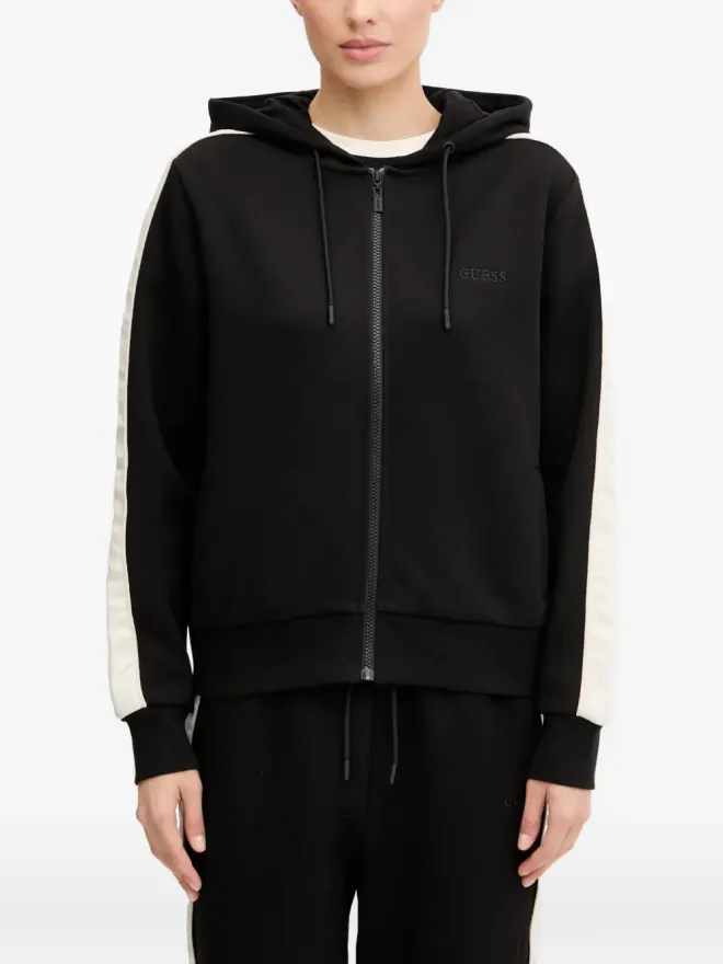 GUESS USA GUESS USA ストライプジップフードパーカーの商品画像