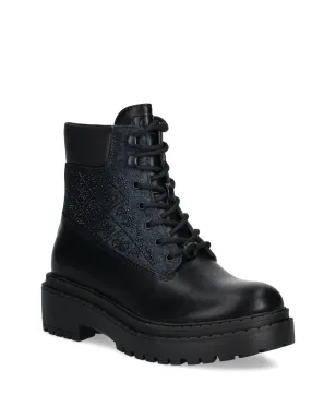 GUESS USA 装飾付きレースアップブーツ - Black - サムネイル2
