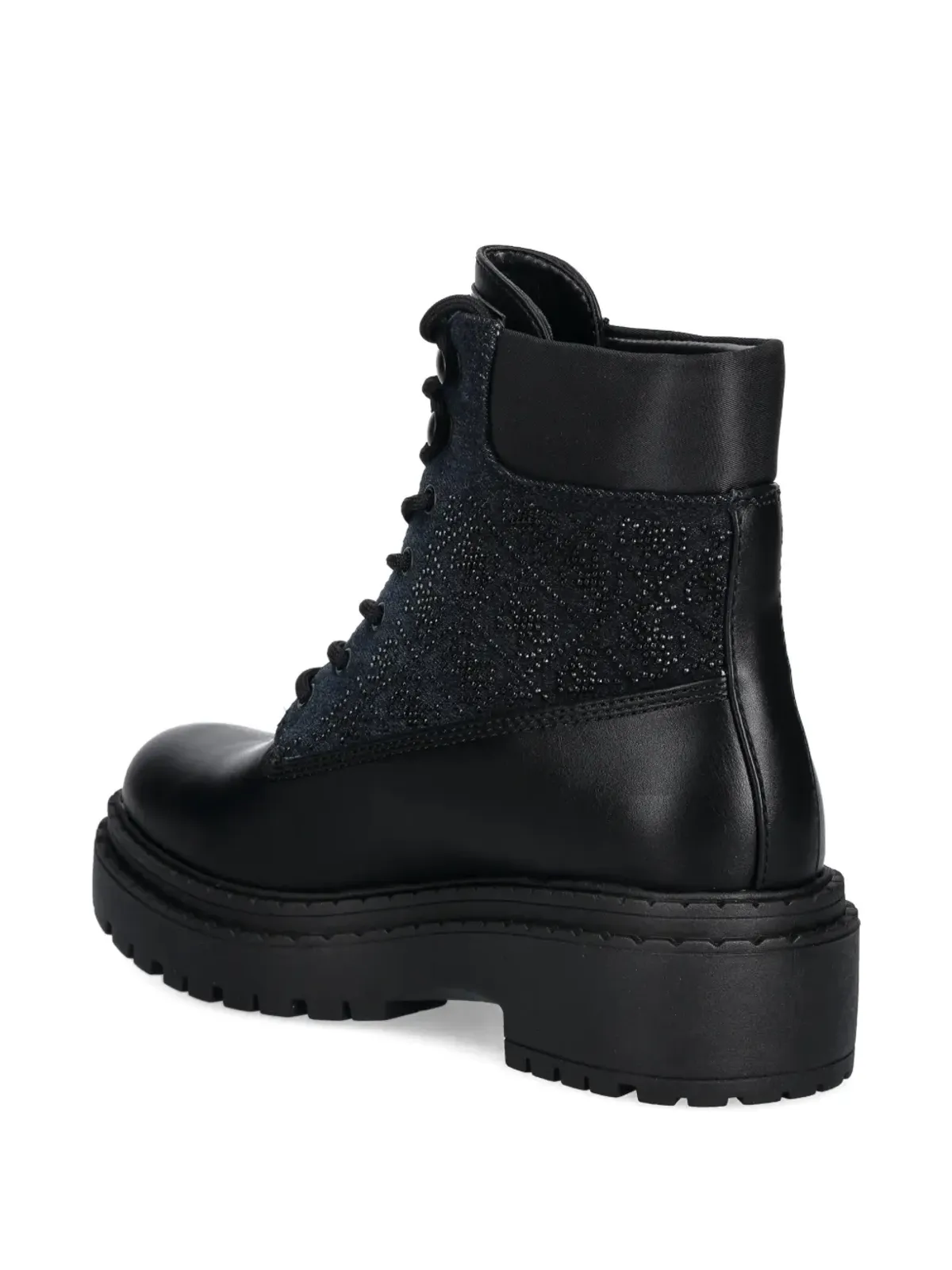 GUESS USA 装飾付きレースアップブーツ - Black - 画像3