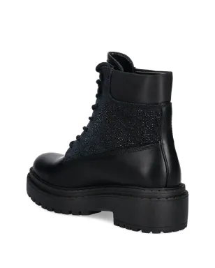 GUESS USA 装飾付きレースアップブーツ - Black - サムネイル3
