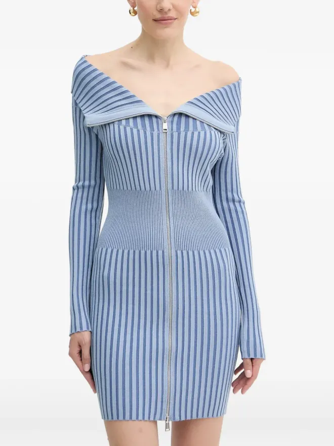 GUESS USA GUESS USA ジップ付きリブ編みミニドレスの商品画像