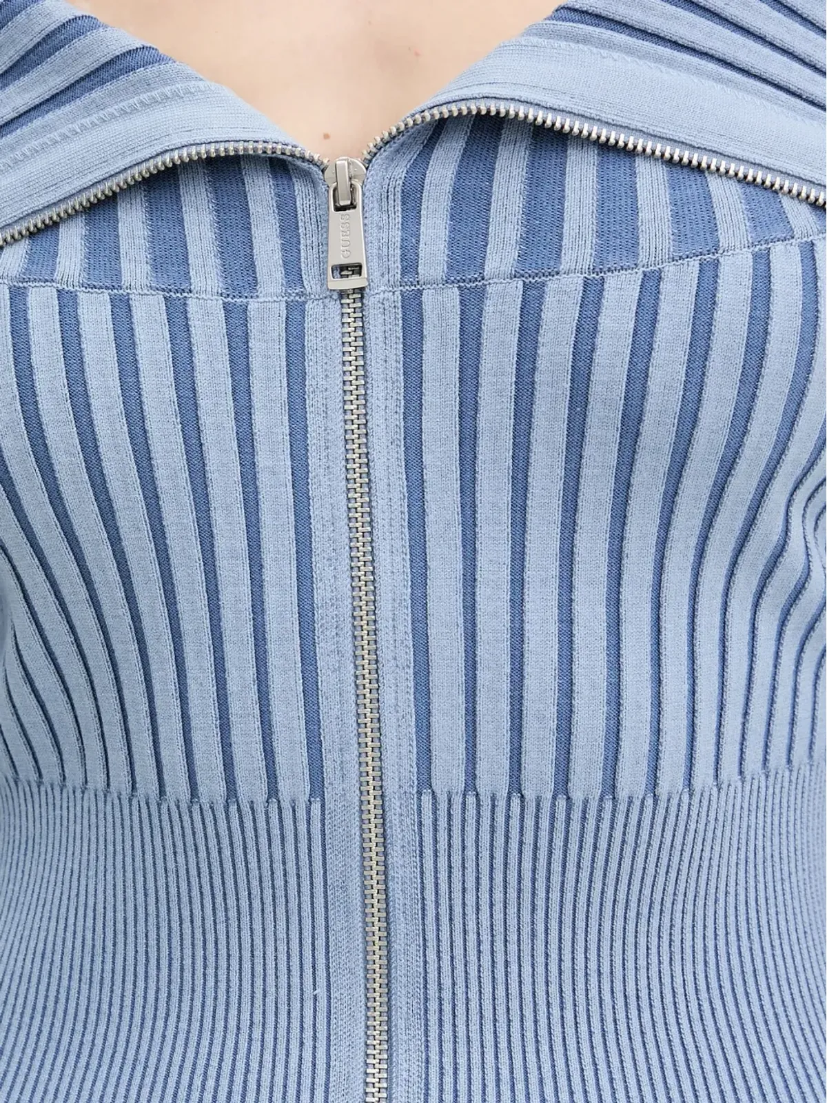 GUESS USA ジップ付きリブ編みミニドレス - 画像5