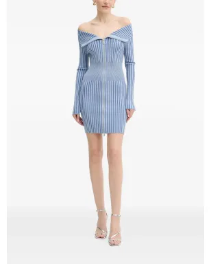 GUESS USA ジップ付きリブ編みミニドレス - サムネイル2