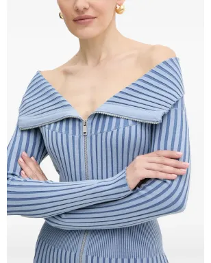 GUESS USA ジップ付きリブ編みミニドレス - サムネイル4