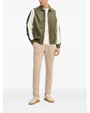 GUESS USA フェイクレザー ジップ付きパネルデザイン ボンバージャケット - グリーン - サムネイル2