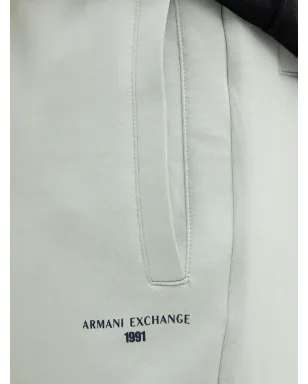 Armani Exchange ロゴプリント スウェットパンツ グリーン - サムネイル4