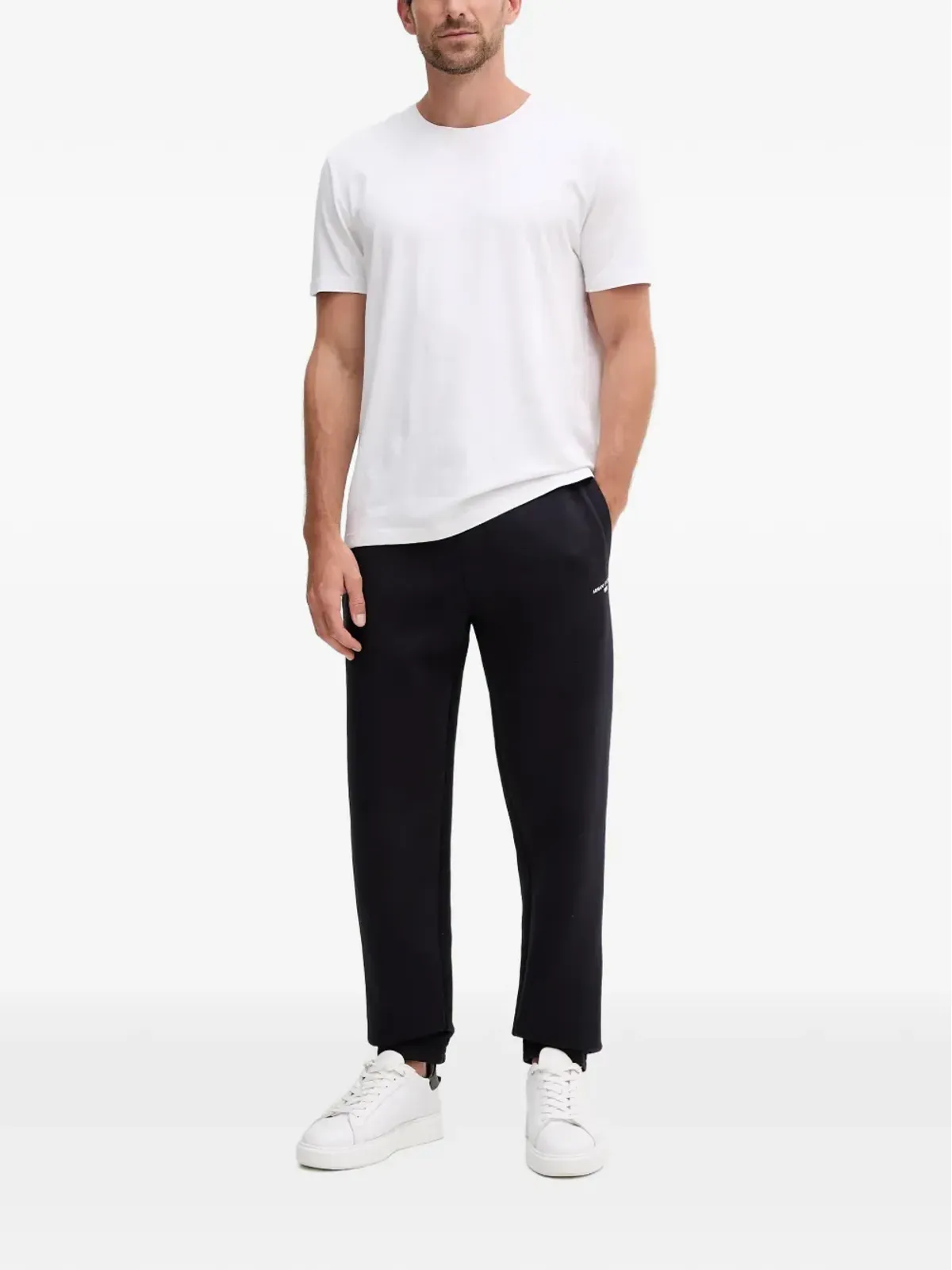 Armani Exchange ロゴディテール エラスティック トラックパンツ - 画像2