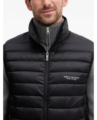 Armani Exchange ジップファスナー付きキルティングジレ - サムネイル4
