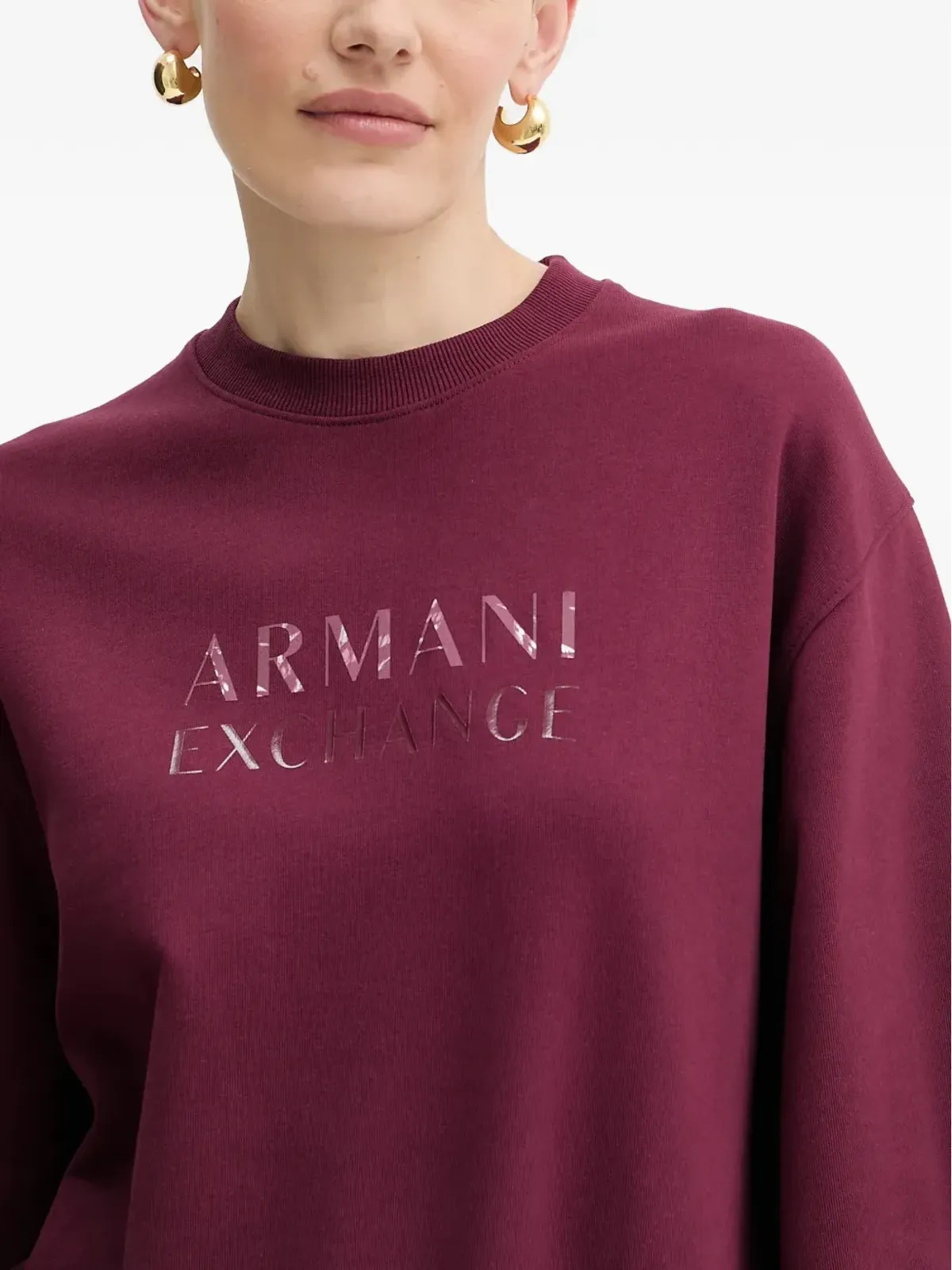 Armani Exchange ロゴ クルーネック トップ - 画像4