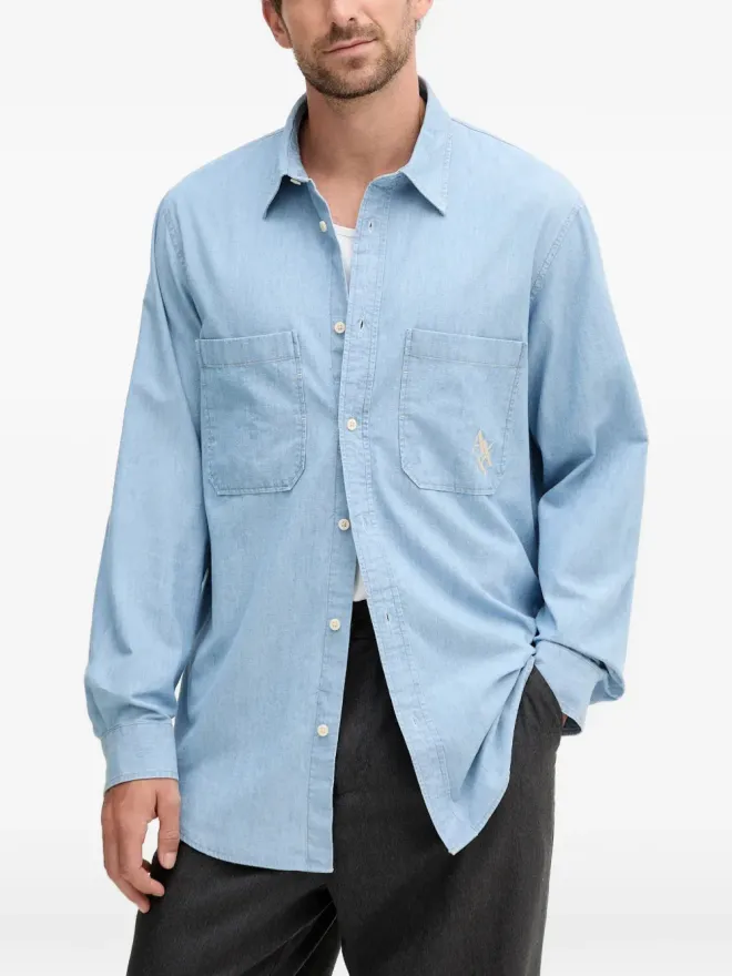 Armani Exchange Armani Exchange ポケット刺繍シャツの商品画像