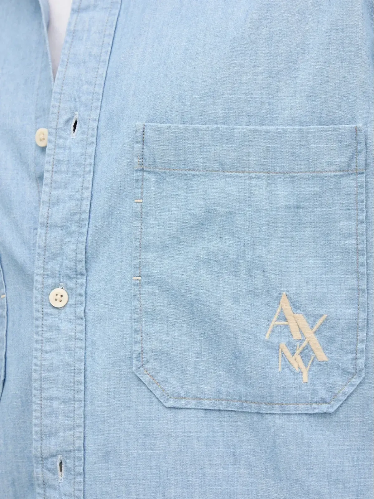 Armani Exchange ポケット刺繍シャツ - 画像5