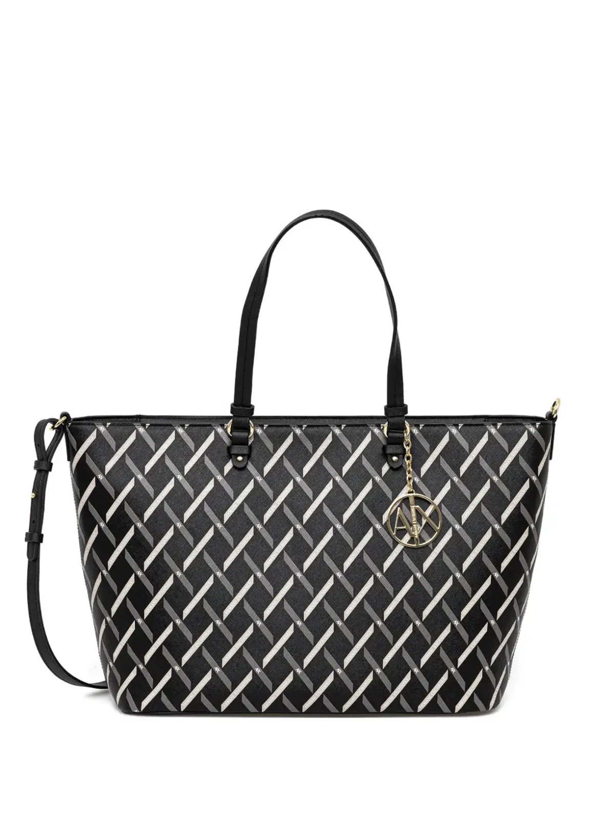 Armani Exchange ロゴチャーム トートバッグ - 画像1