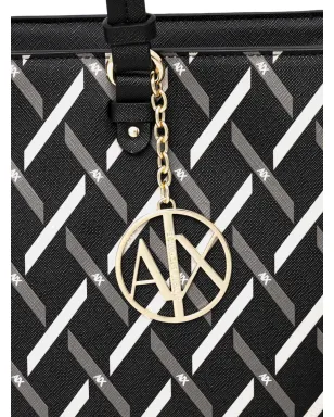 Armani Exchange ロゴチャーム トートバッグ - サムネイル4